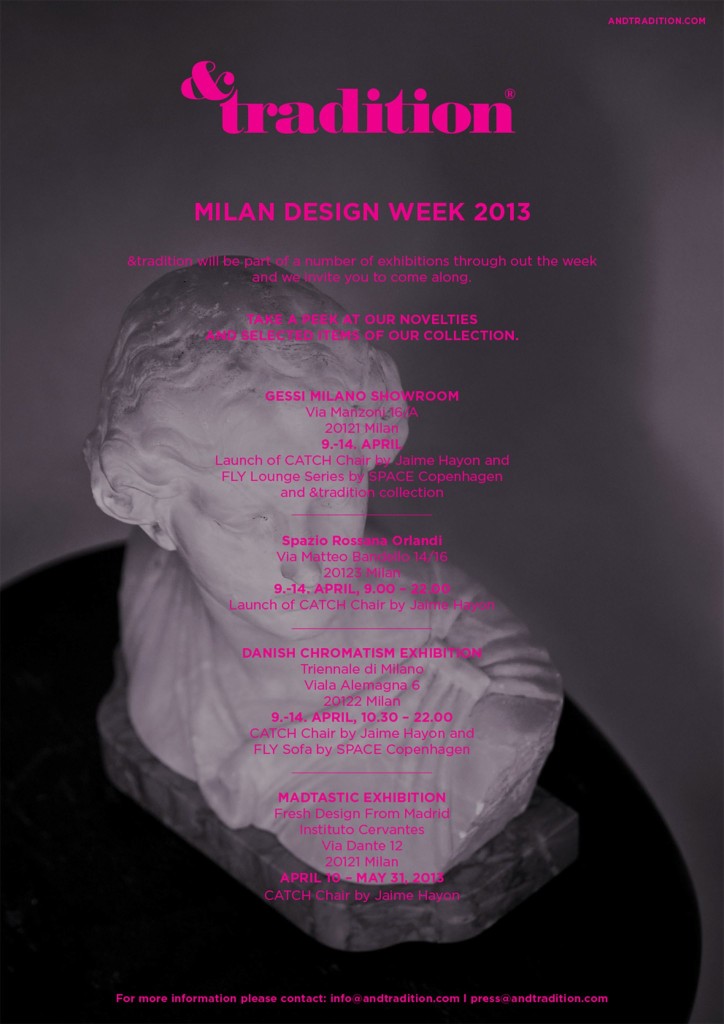 &Tradition @ Milan Design Week 2013